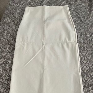 White ivory pencil skirt